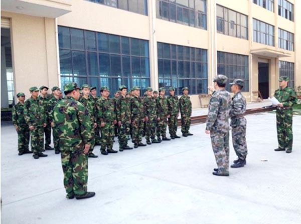 2015年4月24日藍海旺企業(yè)民兵訓練