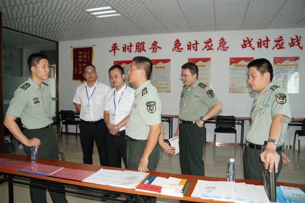 2016年7月20日省軍區(qū)領導檢查